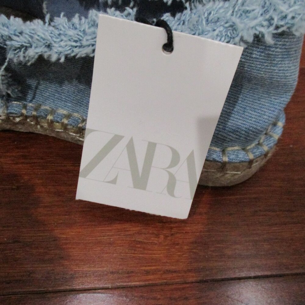 Zara Denim Espadrille Flats - Picture 7 of 9